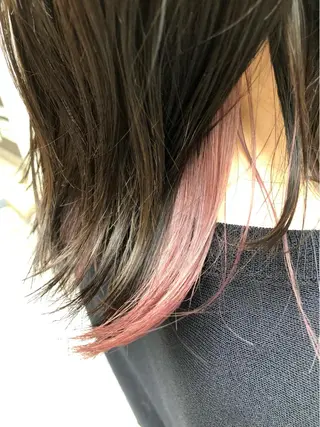 ミディアム カラー 推しカラー美容師 Yukino🌈のヘアスタイル