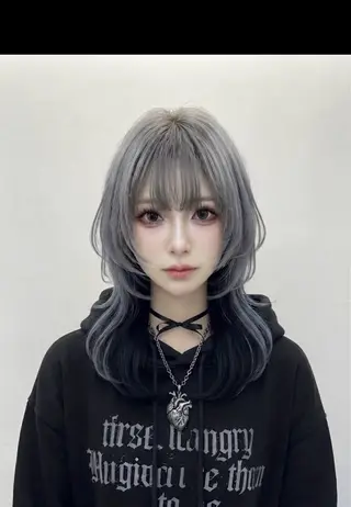 ミディアム カラー 🐺ウルフ特化🐺 ブリーチ/メンズ/栄のヘアスタイル