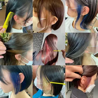 カラー 💜推しインナー カラー/菊池柊真💜のヘアスタイル