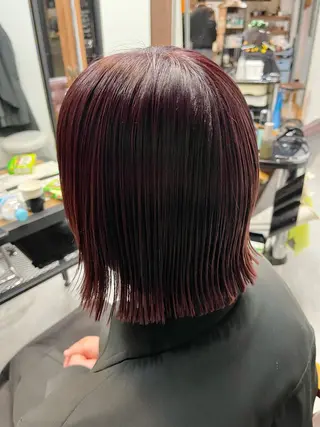 ミディアム カラー シノザキ キナのヘアスタイル