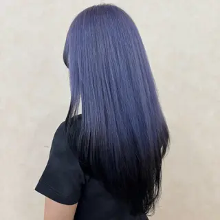 ロング カラー 透明感/低ダメージ インナー🩵角田紗雪のヘアスタイル