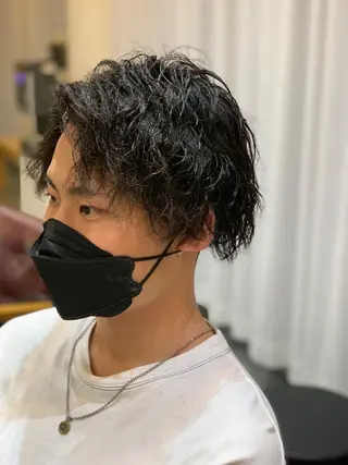 ショート パーマ メンズ メンズパーマ 髪質改善☆有馬のヘアスタイル