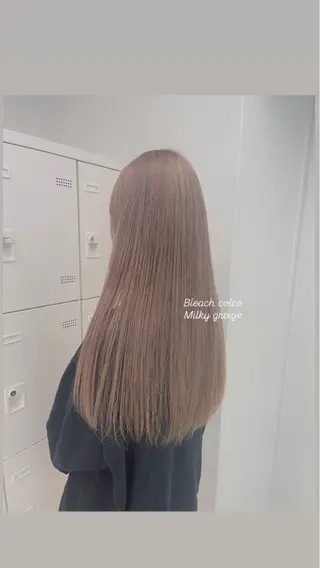 ロング カラー 🤍💕ブリーチカラ ーAyaka💕🤍のヘアスタイル