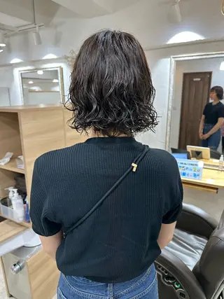 ショート パーマ 髪質改善 縮毛矯正/ レイヤー/銀座/本木のヘアスタイル