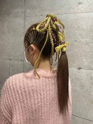 ロング ヘアアレンジ フリーランス美容師 MIZUKIのヘアスタイル