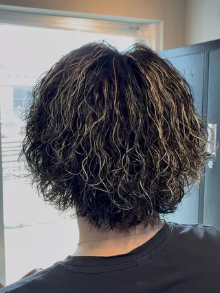 ミディアム カラー パーマ パーマ指名No.1✨ /大宮/海志のヘアスタイル