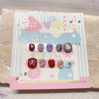 キッズ ネイル 33 nail salon 徳山里美のネイルデザイン