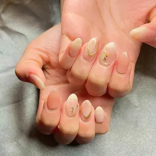 ミディアム カラー パーマ ヘアアレンジ メンズ キッズ ネイル マツエク・マツパ アイブロウ el. by Aoのネイルデザイン