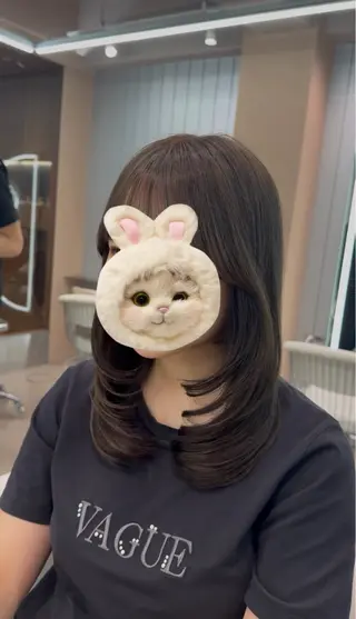 ロング ヘアアレンジ 🌻夏の透明感カラー 🩵韓国レイヤー櫻井のヘアスタイル