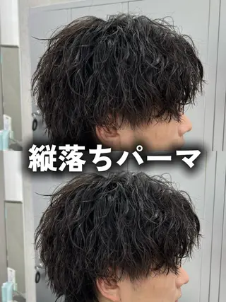 パーマ メンズ 曲がる縮毛矯正/ パーマ/佐野友尉のヘアスタイル