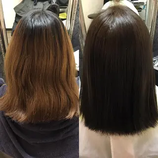 ミディアム カラー 💜Rebre** Mayu💜のヘアスタイル