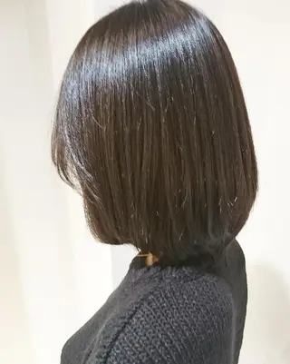 ミディアム カラー 竹内啓太 ボブのヘアスタイル