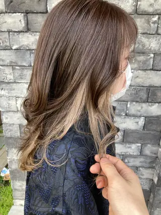 セミロング カラー ✂️似合わせの魔術師 石田一樹✂️のヘアスタイル