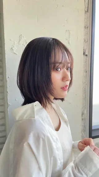ミディアム 🇰🇷韓国ボブ/ 縮毛矯正🇰🇷愛誠のヘアスタイル