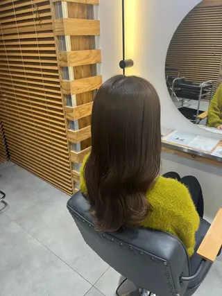 ロング 冨田 悠稀/ 髪質改善縮毛&カラーのヘアスタイル