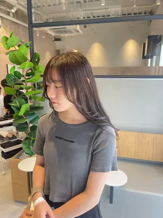 ロング カラー 城間 晴人のヘアスタイル