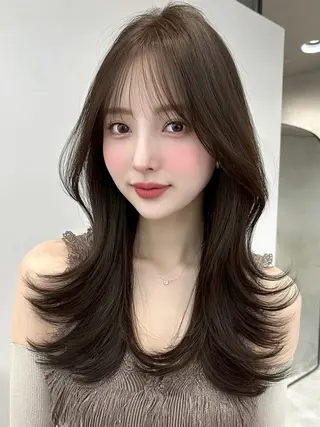 ロング カラー ✂️垢抜け/トレンド レイヤー/韓国/IRのヘアスタイル