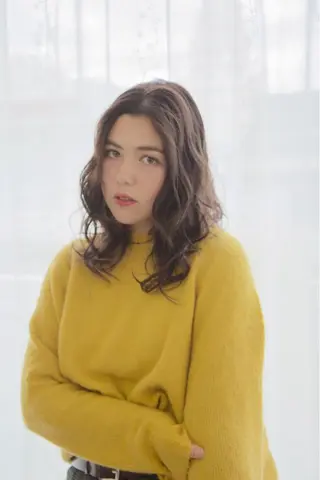 セミロング カラー パーマ yoshi ☆のヘアスタイル