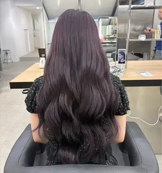 ロング miku/ラベンダー 透明感カラー🪻❤︎のヘアスタイル