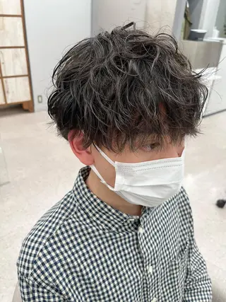 パーマ メンズ 🍐シャドウパーマ メンズ特化/守岡🍐のヘアスタイル
