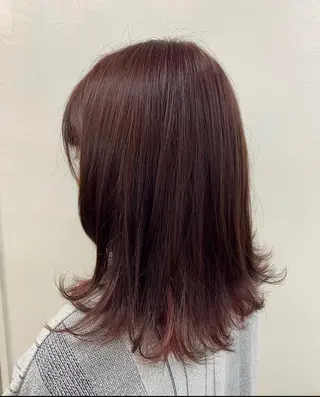 ミディアム 顔周りレイヤー/新宿 /モテ艶カラー/航介のヘアスタイル