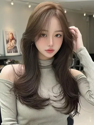 セミロング Marin 🦢🩵のヘアスタイル