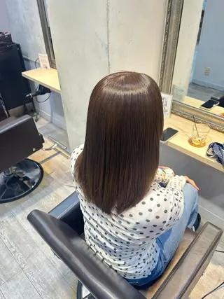 ミディアム lutia新宿 Rinaのヘアスタイル
