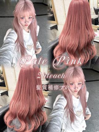 ロング 色落ちまで可愛い 🤍透明感カラーのヘアスタイル