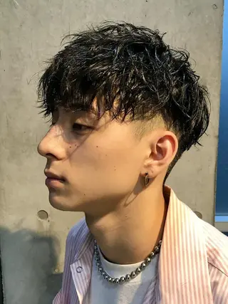 ショート パーマ メンズ SENTA✨メンズ パーマ✨fifth栄のヘアスタイル
