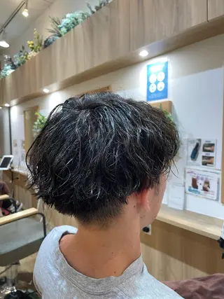 パーマ メンズ 木村 魁成のヘアスタイル