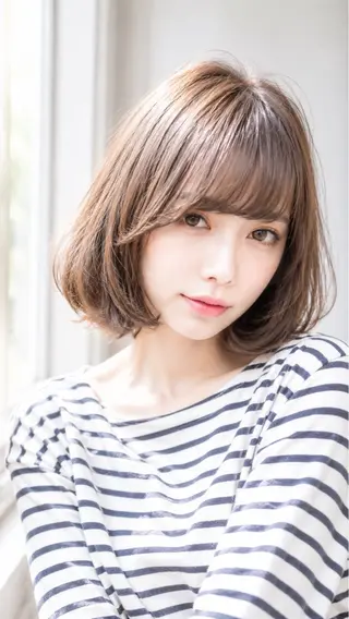ミディアム カラー イズ ミのヘアスタイル