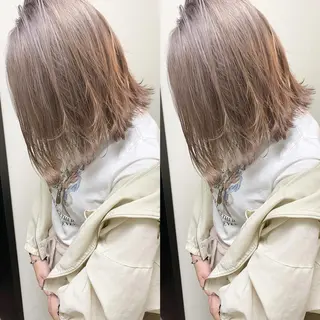 ミディアム カラー 🌟色落ちまで綺麗/ ブリーチ/RYO⭐️のヘアスタイル