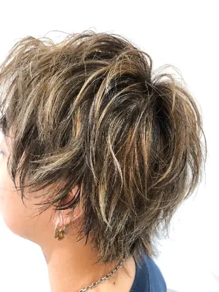 メンズ ミディアム カラー メンズ特化 TAKE高崎のヘアスタイル