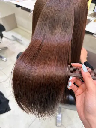 セミロング スパ/カラー/巻き髪 𝐑𝐔𝐍𝐀のヘアスタイル