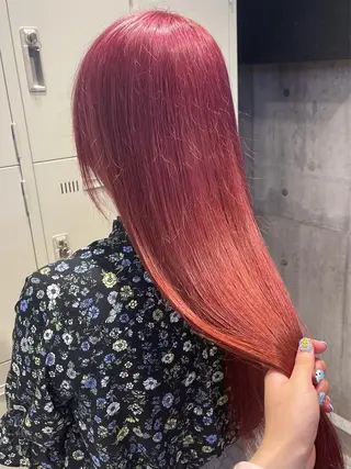 ロング カラー パーマ ヘアアレンジ メンズ キッズ ネイル マツエク・マツパ アイブロウ レイヤー/ダブル カラー/YURINAのヘアスタイル