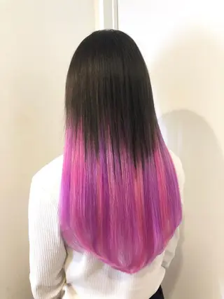 セミロング カラー 🧡艶髪/エクステ 🫧🧡YUKI❄️のヘアスタイル
