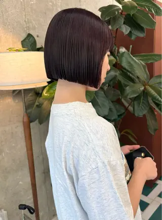 ショート カラー ひかり/透明感カラー /ボブのヘアスタイル