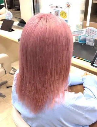 ミディアム カラー 暖色/ブリーチカラー 🎀 M i k uのヘアスタイル