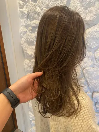 ロング カラー mai🤍透明感/ 縮毛矯正/藤沢のヘアスタイル