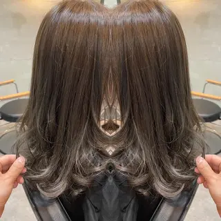 ロング カラー 不動令 認定カラーリストのヘアスタイル