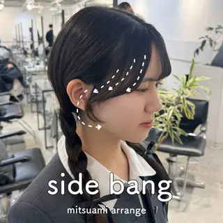セミロング 100％可愛い顔周り 💓レイヤー/しずくのヘアスタイル