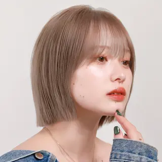 ショート カラー 顔周り✂️透明感 レイヤー/みっきーのヘアスタイル