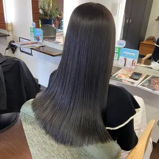 ロング カラー 💜推しインナー カラー/菊池柊真💜のヘアスタイル