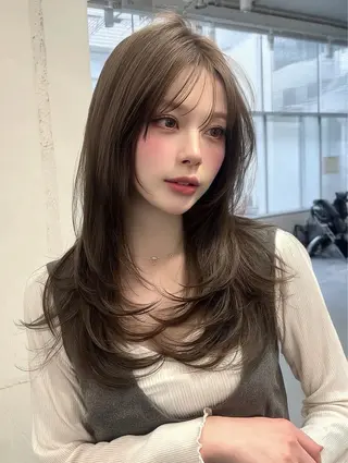 ロング カラー ✂️垢抜け/トレンド レイヤー/韓国/IRのヘアスタイル