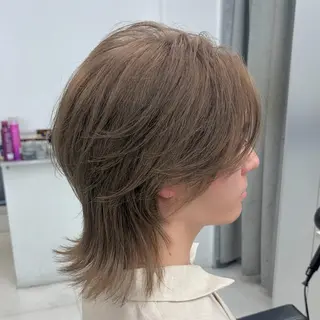 セミロング カラー メンズ メンズ♱ハイトーン♱ ウルフʜᴀʀᴜᴋᴀのヘアスタイル