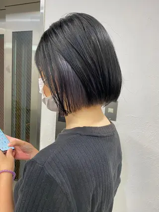 ショート カラー ヘアアレンジ ブリーチダブルカラー 元町三宮/三ノ宮のヘアスタイル