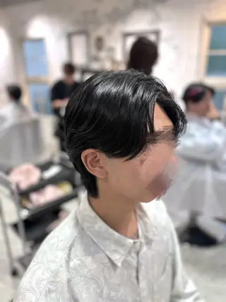 パーマ メンズ シースルーマッシュ 🍒毛流れ🖤アヤネのヘアスタイル