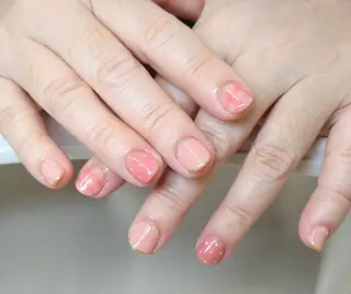 ネイル ⋆⑅˚ new  me!  ˖୨ৎ‧˚のネイルデザイン