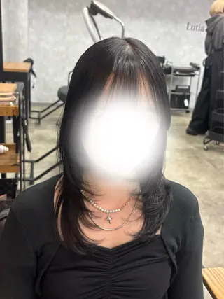 ミディアム Lutia新宿 ayane◝✩のヘアスタイル