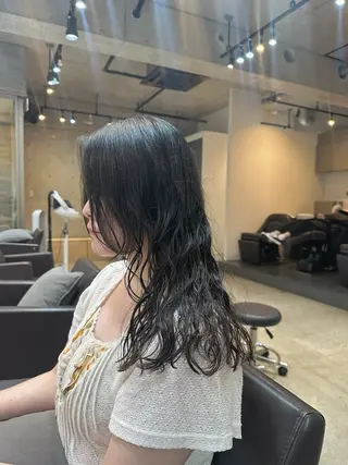 ロング パーマ 🌀お洒落パーマ🌀 taiki.🍒のヘアスタイル
